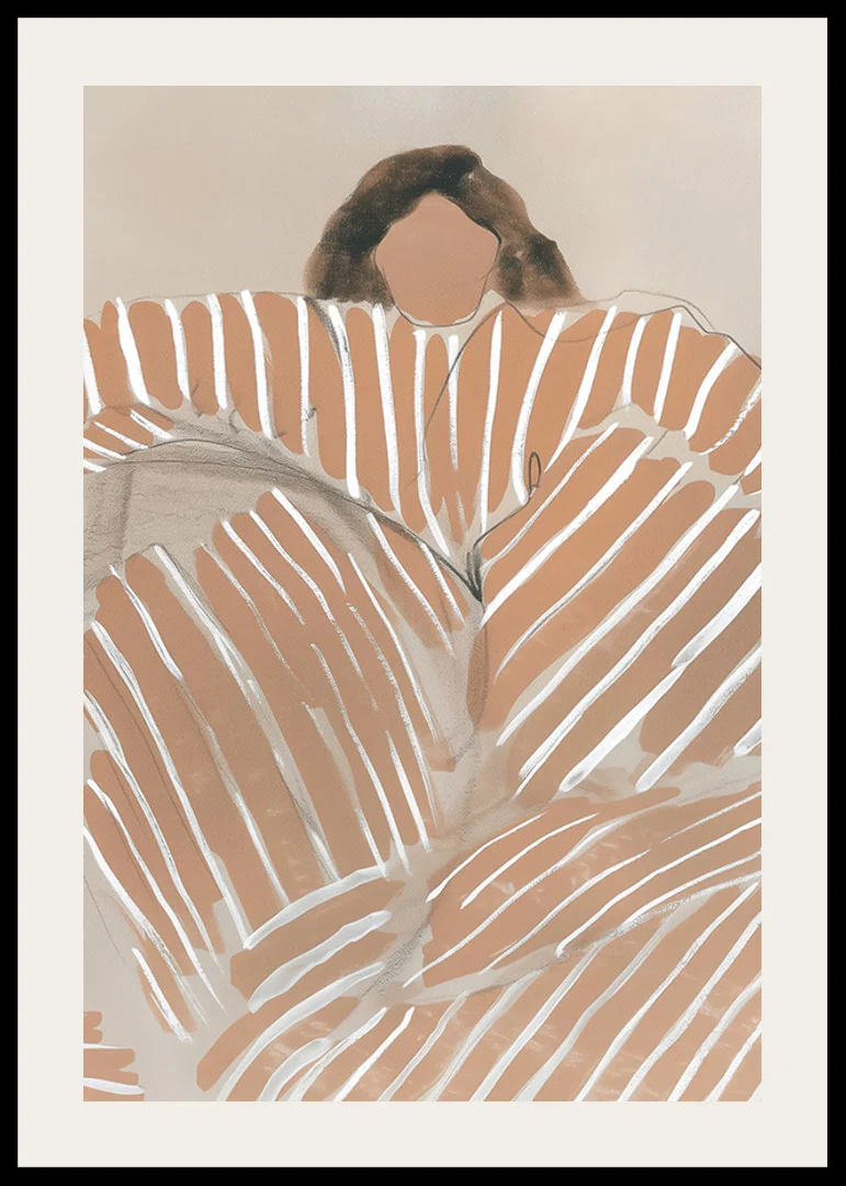 Abstract elegance meets warmth in earth tones and contrasting lines-12