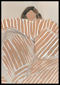 Abstract elegance meets warmth in earth tones and contrasting lines-6