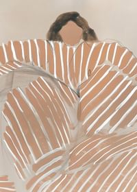 Abstracte elegantie ontmoet warmte in aardse tinten en contrasterende lijnen-3