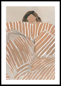 Abstract elegance meets warmth in earth tones and contrasting lines-0