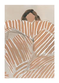 Abstract elegance meets warmth in earth tones and contrasting lines-1