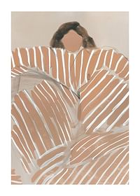 Abstracte elegantie ontmoet warmte in aardse tinten en contrasterende lijnen-1