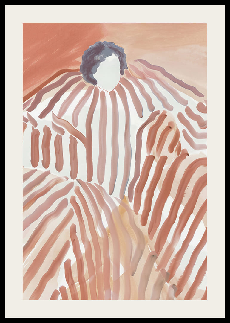 Abstrakt harmoni der bølgende linjer skaper et drømmeaktig landskap-12