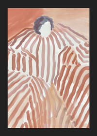 Abstrakt harmoni der bølgende linjer skaper et drømmeaktig landskap-5