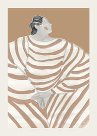 Štýlová elegancia sa stretáva s jemnými prúžkami v nadčasovom dizajne-3