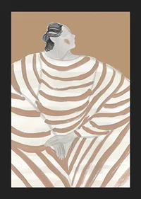 Stylish elegance meets soft stripes in a timeless design-5