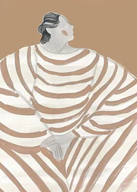 Stylish elegance meets soft stripes in a timeless design-7