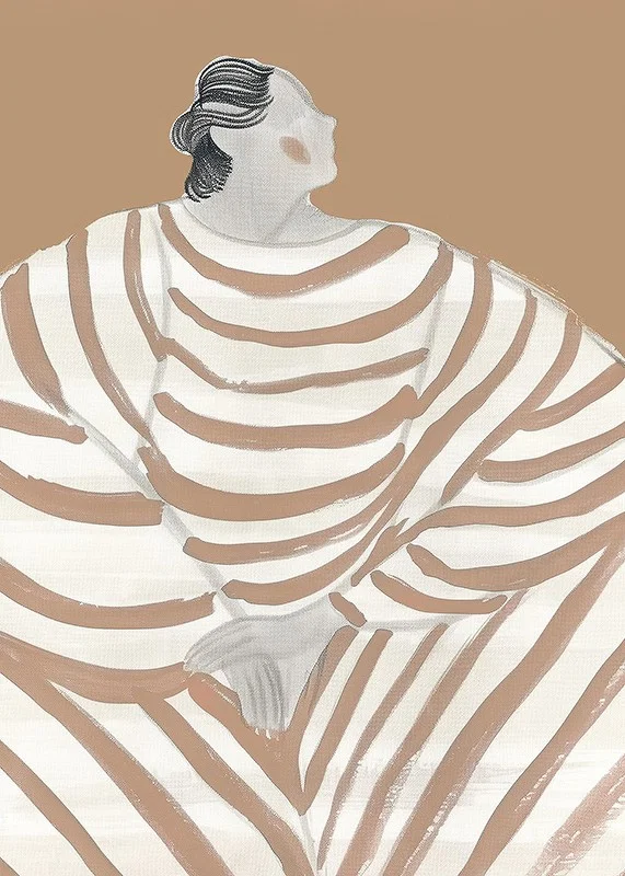 Stylish elegance meets soft stripes in a timeless design-12