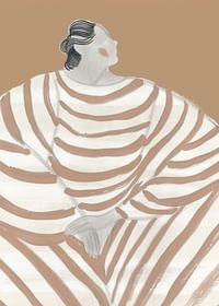 Stylish elegance meets soft stripes in a timeless design-3