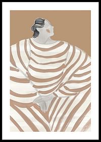 Stylish elegance meets soft stripes in a timeless design-0