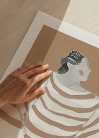 Stylish elegance meets soft stripes in a timeless design-5