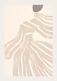 Abstract lines flow like soft waves over an elegant silhouette-3