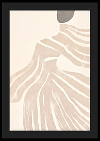 Abstract lines flow like soft waves over an elegant silhouette-4