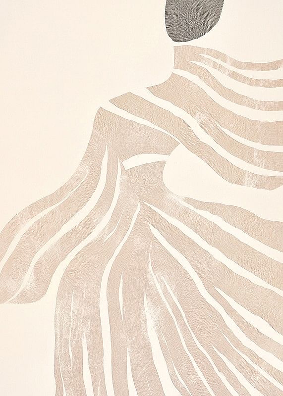 Liniile abstracte curg ca valuri moi peste o siluetă elegantă-12