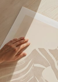 Abstract lines flow like soft waves over an elegant silhouette-9