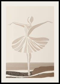 Elegantiška baleto šokėja, užfiksuota nesenstančiu grakščiu judesiu-2