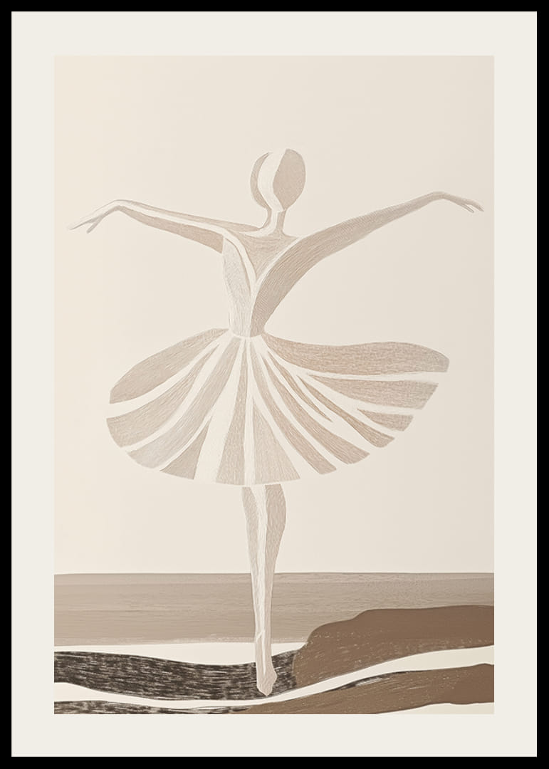 Elegantiška baleto šokėja, užfiksuota nesenstančiu grakščiu judesiu-12