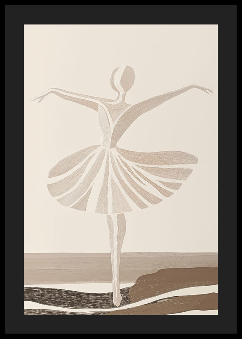 Elegantiška baleto šokėja, užfiksuota nesenstančiu grakščiu judesiu-12