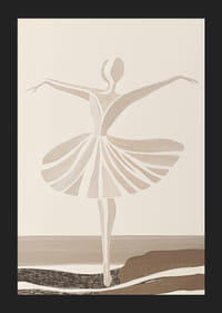 Elegantiška baleto šokėja, užfiksuota nesenstančiu grakščiu judesiu-5