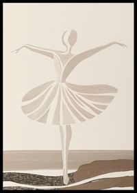 Une élégante danseuse de ballet capturée dans un mouvement gracieux et intemporel-2