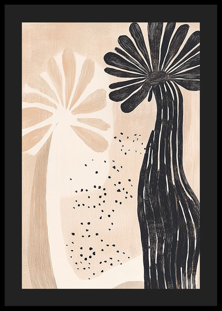Abstract floral pattern meets natural elegance in soft, earthy tones-12