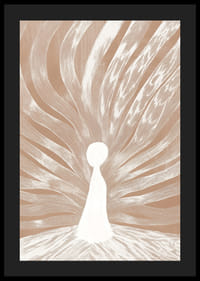 En mystisk gestalt strålar kraft och inspiration-4