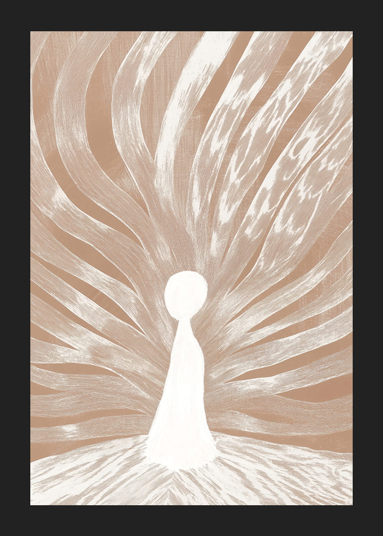 En mystisk gestalt strålar kraft och inspiration-12