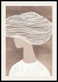 Abstrakt elegans med mjuka linjer i dämpade, jordnära toner-2