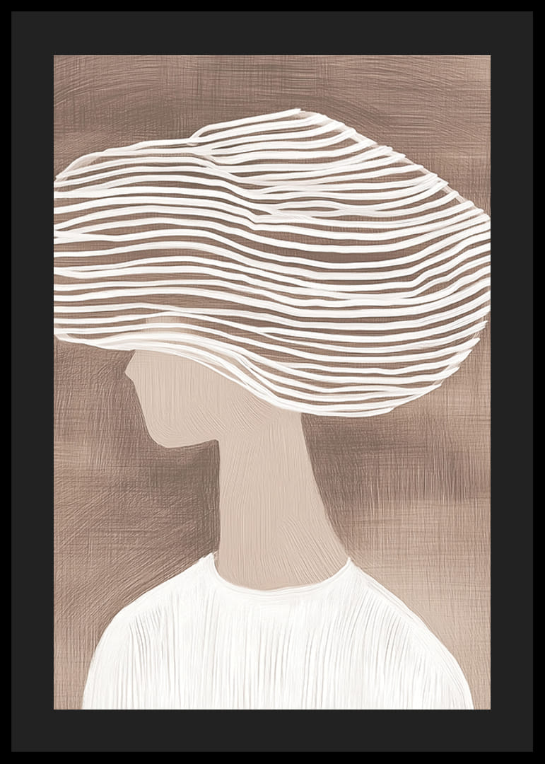 Abstrakt elegans med mjuka linjer i dämpade, jordnära toner-12