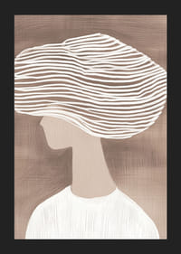 Abstrakt elegans med mjuka linjer i dämpade, jordnära toner-5