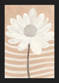 Eenvoudige elegantie met een witte bloem tegen beige golven-5