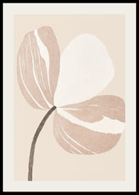 Elegante lijntekening van een bloem legt de subtiele schoonheid van de natuur vast-2