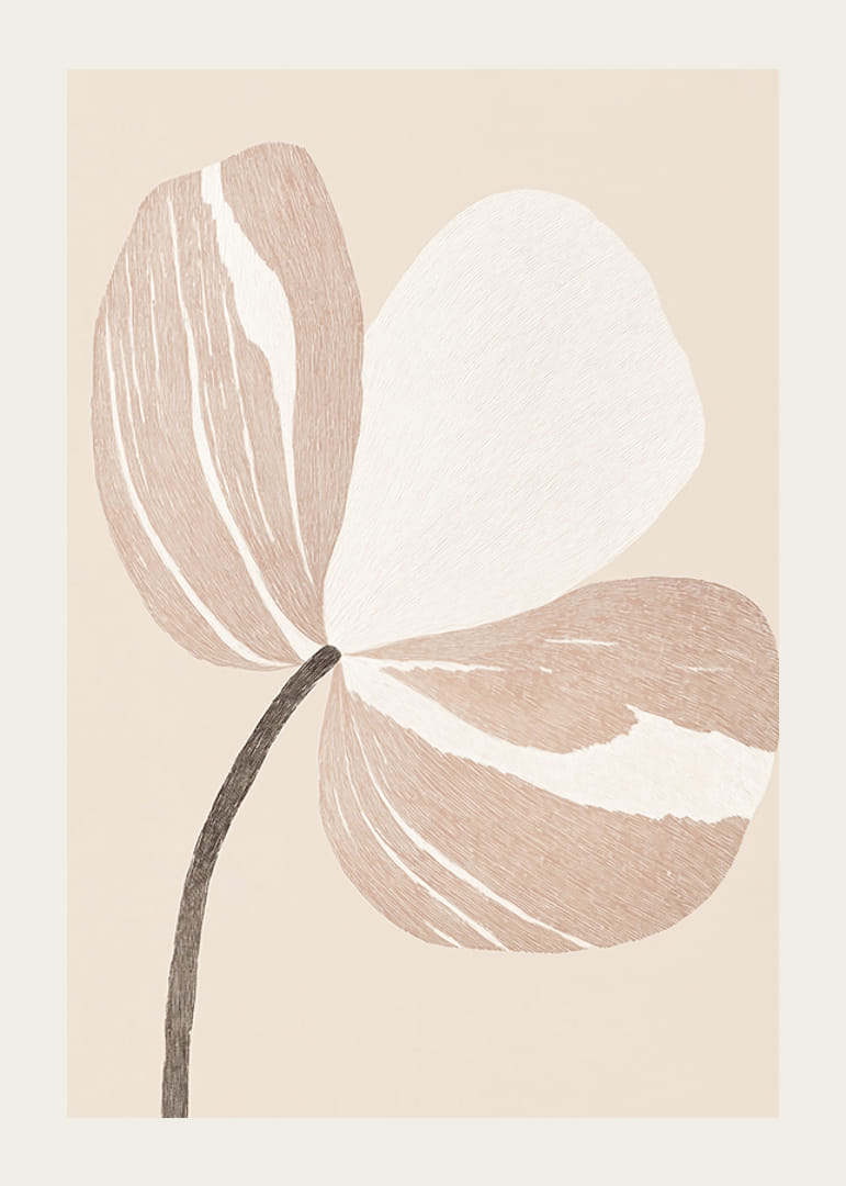Elegante lijntekening van een bloem legt de subtiele schoonheid van de natuur vast-12