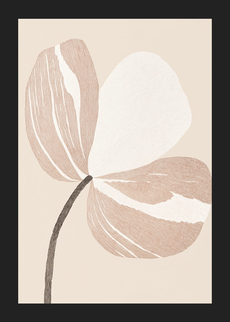 Elegante lijntekening van een bloem legt de subtiele schoonheid van de natuur vast-12