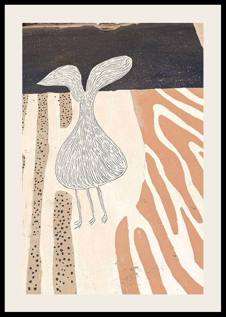 Abstract lines meet earthy tones in a playful harmony-12