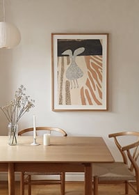 Abstract lines meet earthy tones in a playful harmony-8