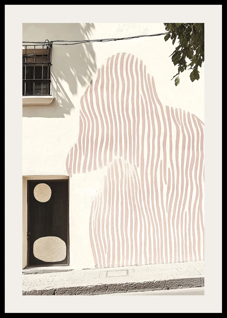 Subtle art meets architecture in a stylish mural-12