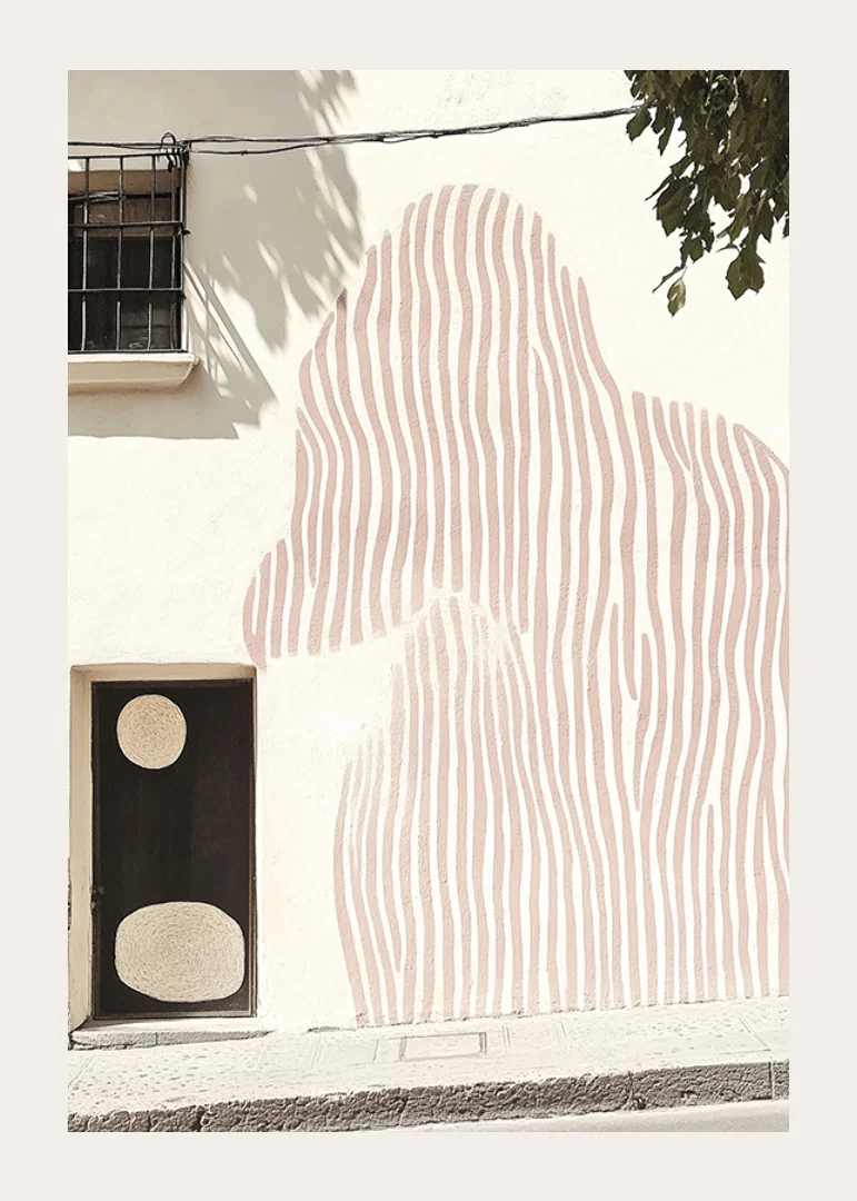 Subtle art meets architecture in a stylish mural-12