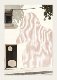 Arta subtilă se întâlnește cu arhitectura într-un mural elegant-3