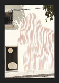 Arta subtilă se întâlnește cu arhitectura într-un mural elegant-5