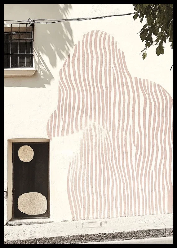 Subtle art meets architecture in a stylish mural-12