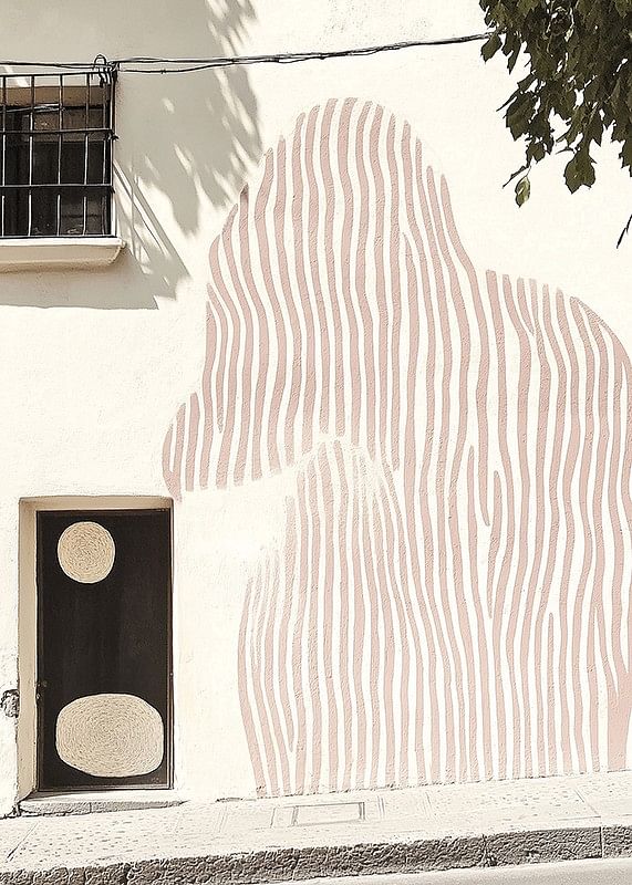 Jemné umenie sa stretáva s architektúrou v štýlovej nástennej maľbe-12