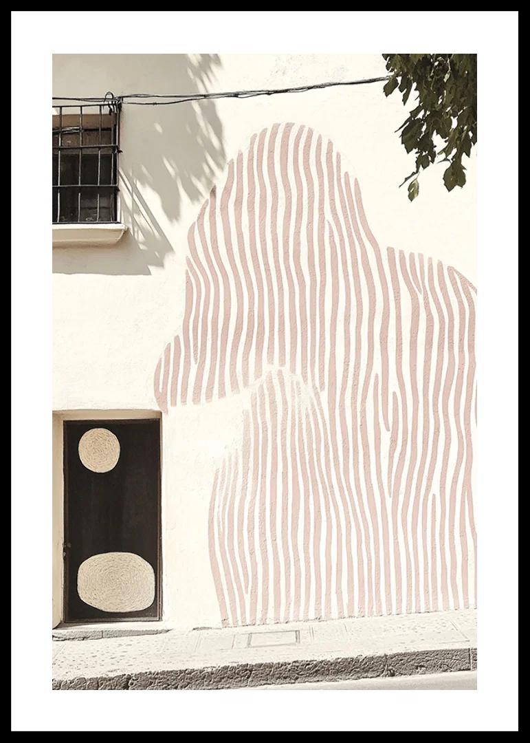 Subtle art meets architecture in a stylish mural-12