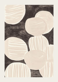 Des formes abstraites flottent harmonieusement sur un fond sombre-3