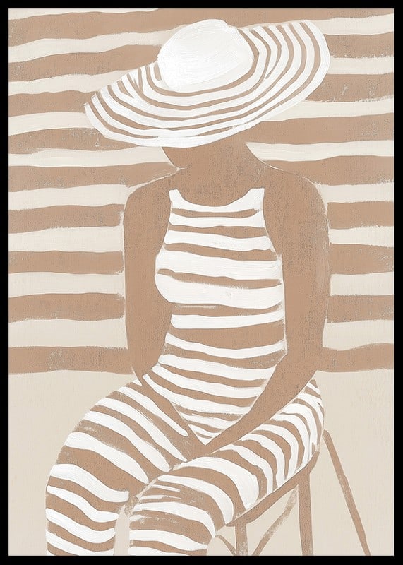 Striped calm meets stylish elegance in this harmonious work of art-12