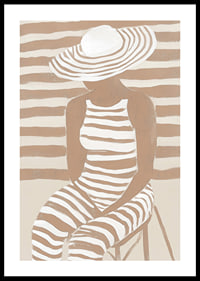 Striped calm meets stylish elegance in this harmonious work of art-0