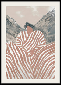 A poster where soft lines and earthy tones create a harmonious balance-2
