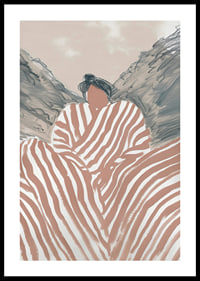 A poster where soft lines and earthy tones create a harmonious balance-0