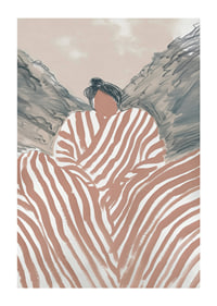 A poster where soft lines and earthy tones create a harmonious balance-1