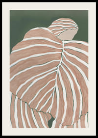 Abstrakcyjne linie i delikatne tony łączą się w uspokajający, inspirowany naturą motyw-2